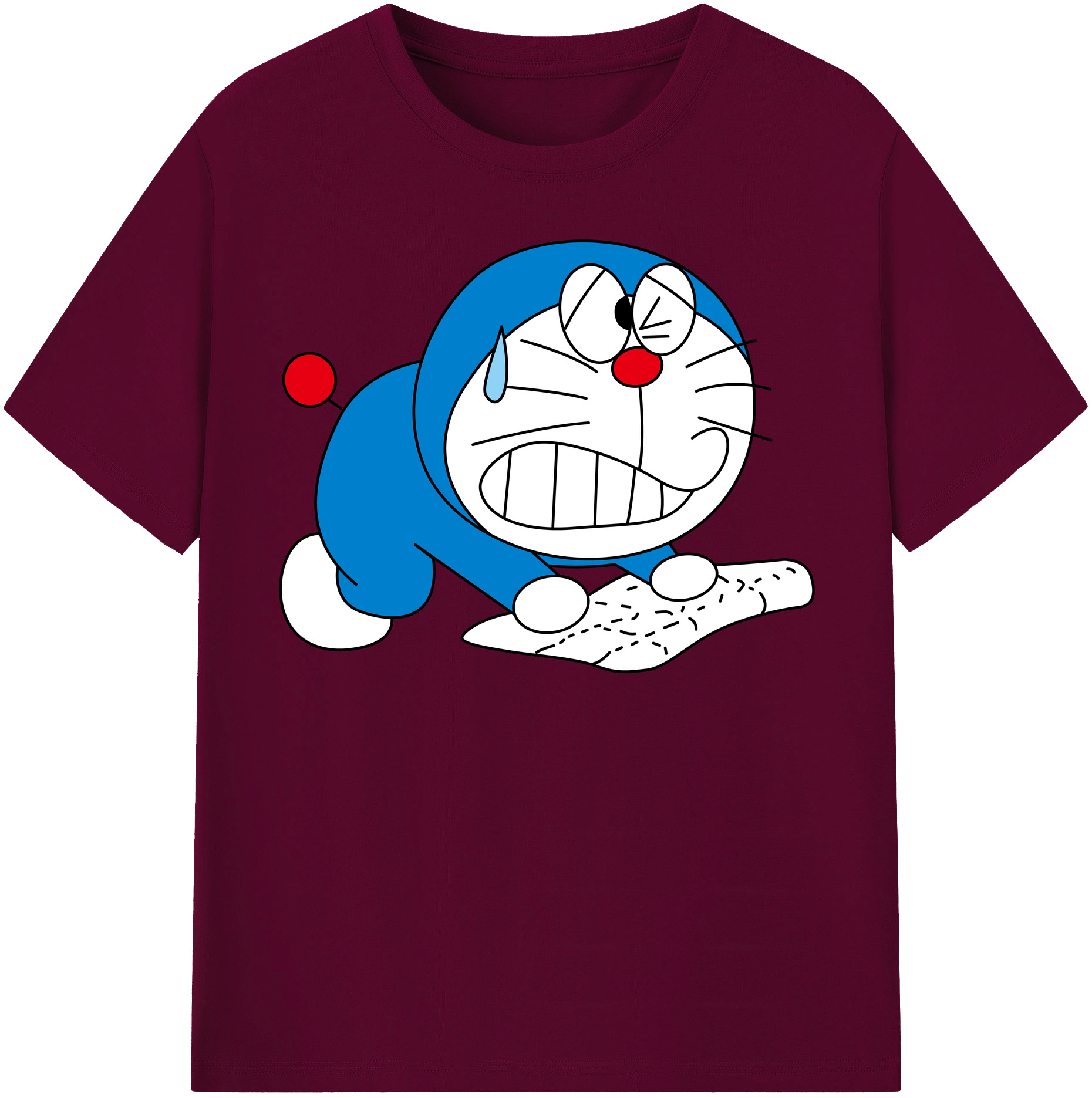 （画像用） ドラえもん Doraemon レディースカジュアルプリントTシャツ（綿100％）